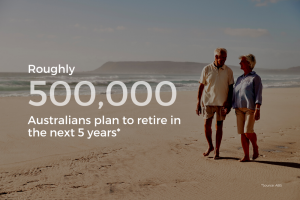 Roughly 500,000 Australians plan to retire in the next 5 years. 9